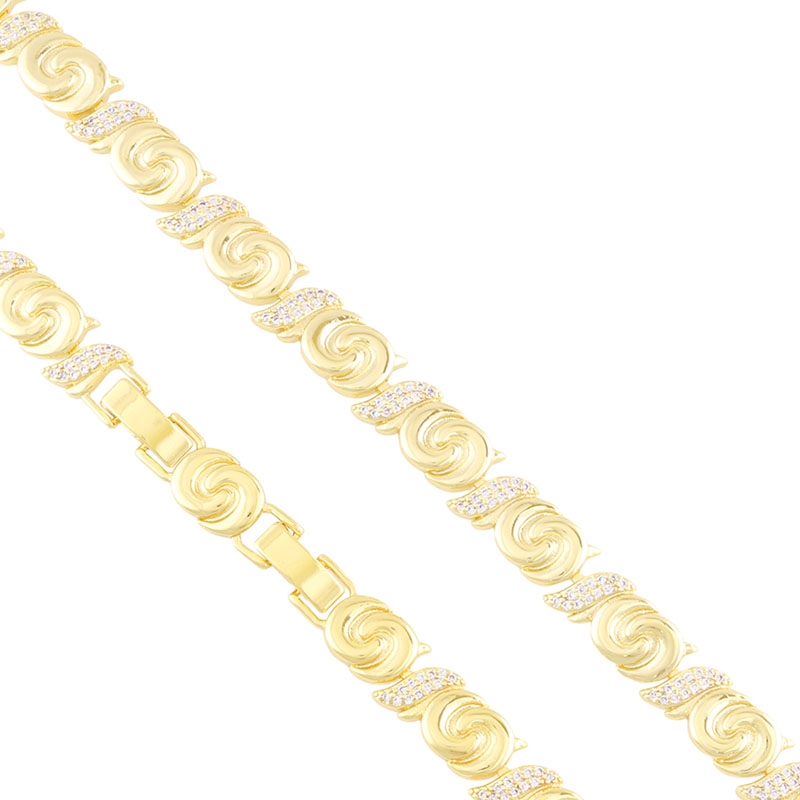Bransoletka z kryształkami 14K Milan BP22464 Bransoletka z kryształkami 14K Milan BP22464