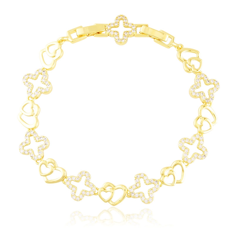 Bransoletka z kryształkami 14K Milan BP22475 Bransoletka z kryształkami 14K Milan BP22475
