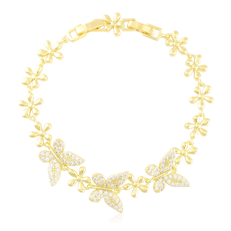 Bransoletka z kryształkami 14K Milan BP22477 Bransoletka z kryształkami 14K Milan BP22477