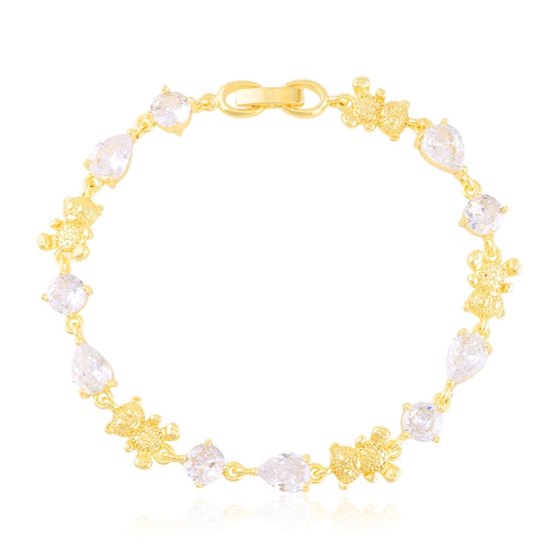 Bransoletka z kryształkami 14K Milan BP22478 Bransoletka z kryształkami 14K Milan BP22478