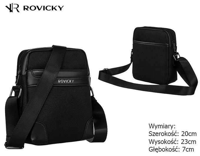 Torba męska R-1501 Black TM24 Torba męska R-1501 Black TM24