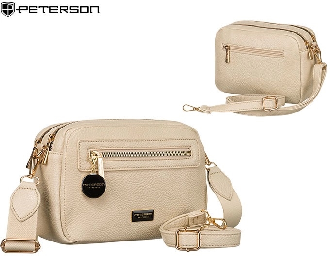 Torebka damska PU PTN STY-1-F19 D.Beige TD1349 Torebka damska PU PTN STY-1-F19 D.Beige TD1349