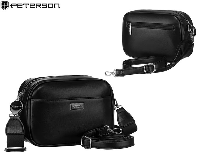 Torebka damska PU PTN STY-2-PIL Black TD1353 Torebka damska PU PTN STY-2-PIL Black TD1353