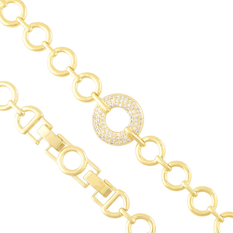 Bransoletka 14k z kryształkami LUNA BP22503 Bransoletka 14k z kryształkami LUNA BP22503