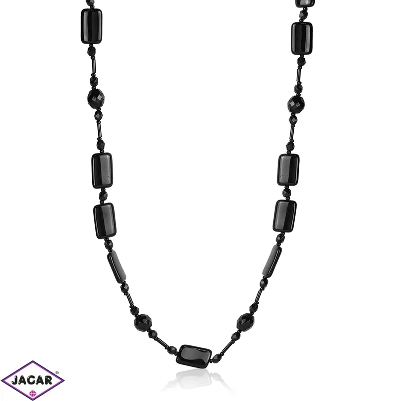 Naszyjnik perła czeska czarna 80cm - PER451 Naszyjnik perła czeska czarna 80cm - PER451