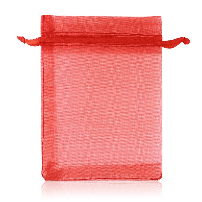 Torebki z organzy 15x10cm czerwo 100szt/op TP1492 Torebki z organzy 15x10cm czerwo 100szt/op TP1492