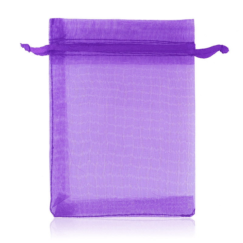 Torebki z organzy 15x10cm fiolet 100szt/op TP1494 Torebki z organzy 15x10cm fiolet 100szt/op TP1494