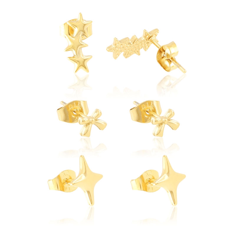 Kolczyki 14k 3pary/op Xuping EAP43972 Kolczyki 14k 3pary/op Xuping EAP43972