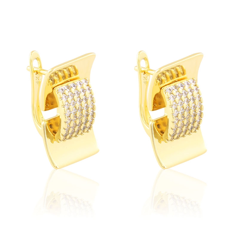 Kolczyki 14k z kryształkami Xuping EAP43997