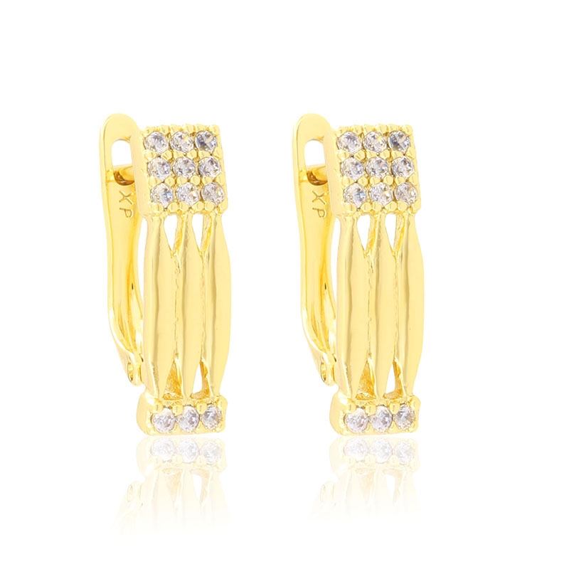 Kolczyki 14k z kryształkami Xuping EAP44006