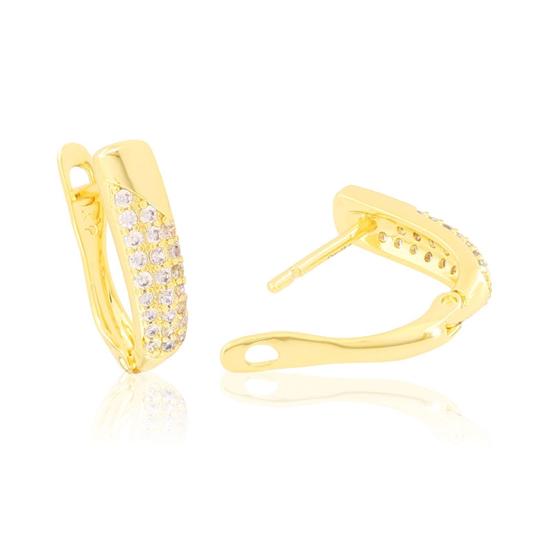 Kolczyki 14k z kryształkami Xuping EAP44007