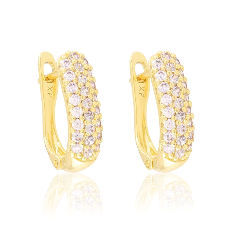 Kolczyki 14k z kryształkami Xuping EAP44009