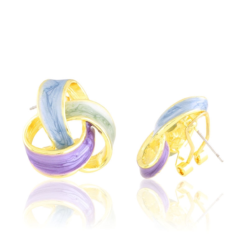 Kolczyki emaliowane 14k LUNA EAP44098 Kolczyki emaliowane 14k LUNA EAP44098