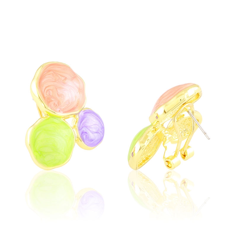 Kolczyki emaliowane 14k LUNA EAP44101