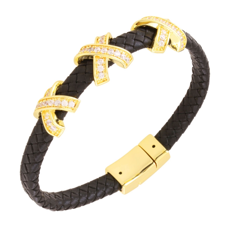 Bransoletka 14k na ekopasku BP22563