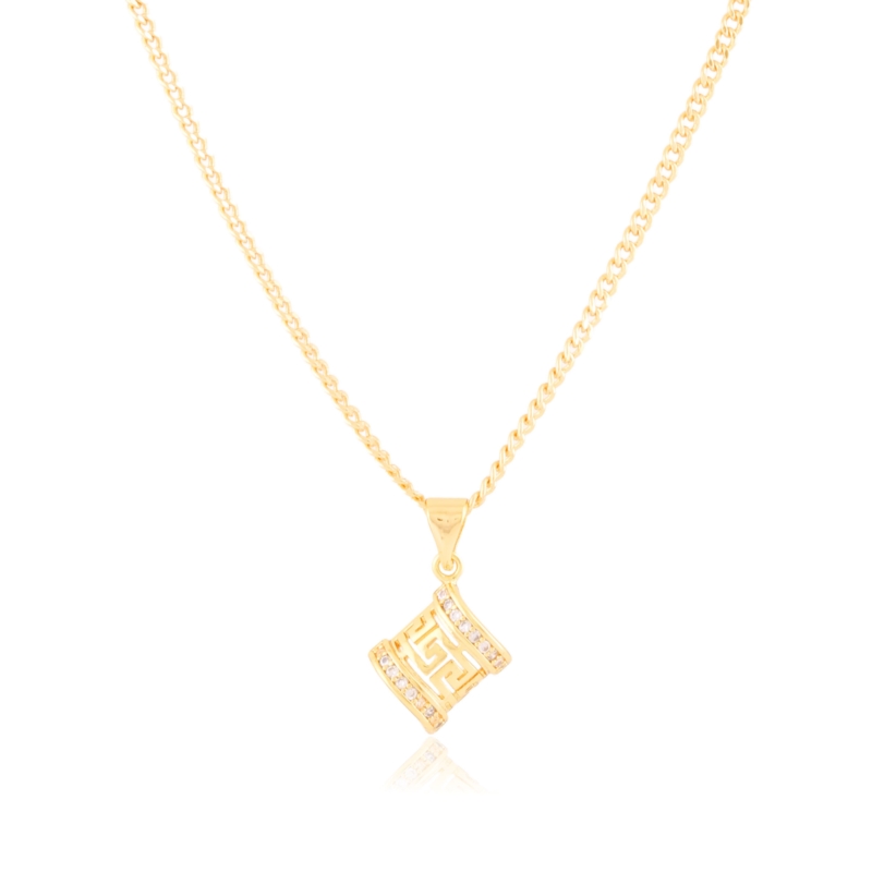 Naszyjnik z kryształkami rose gold Milan CP18225