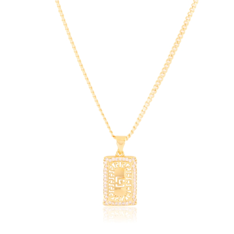 Naszyjnik z kryształkami rose gold Milan CP18225