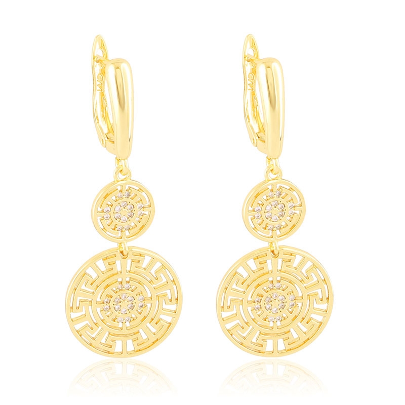 Kolczyki 14k greek wiszące LUNA EAP44162 Kolczyki 14k greek wiszące LUNA EAP44162