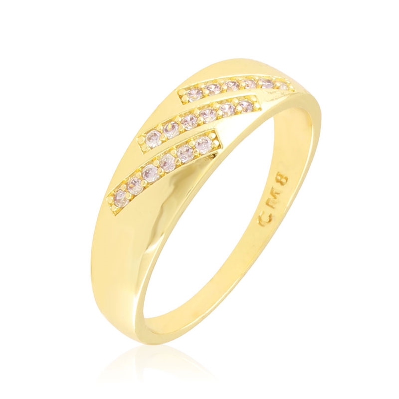 Pierścionek 14k z kryształkami PP7139 Pierścionek 14k z kryształkami PP7139