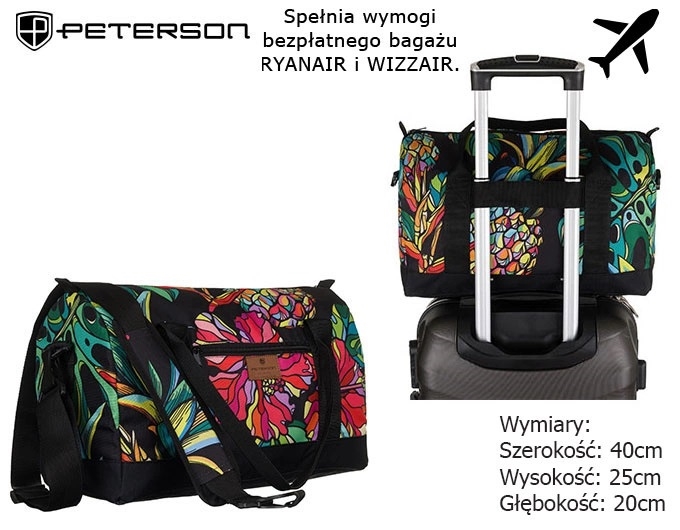 Torba podróżna na bagaż podręczny PTN-04 TD1358 Torba podróżna na bagaż podręczny PTN-04 TD1358