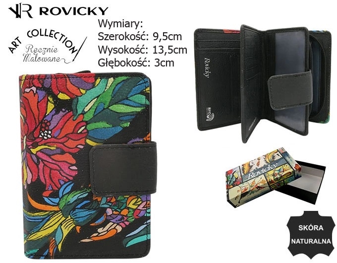 Portfel damski skórzany R-N109-ART-18 P2610 Portfel damski skórzany R-N109-ART-18 P2610