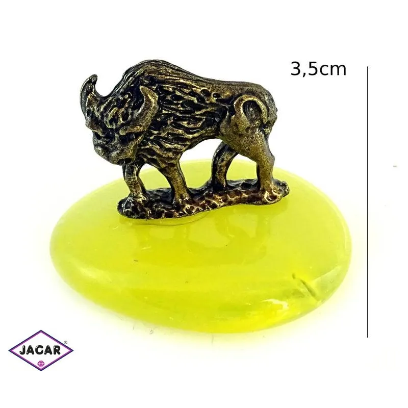 Figurka metalowa - żubr na podstawce FR103 Figurka metalowa - żubr na podstawce FR103