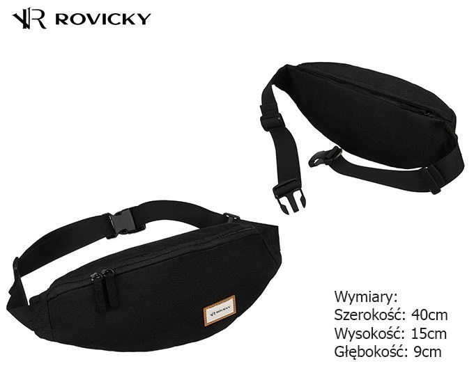 Saszetka nerka R-SN01 Black TD1212 Saszetka nerka R-SN01 Black TD1212