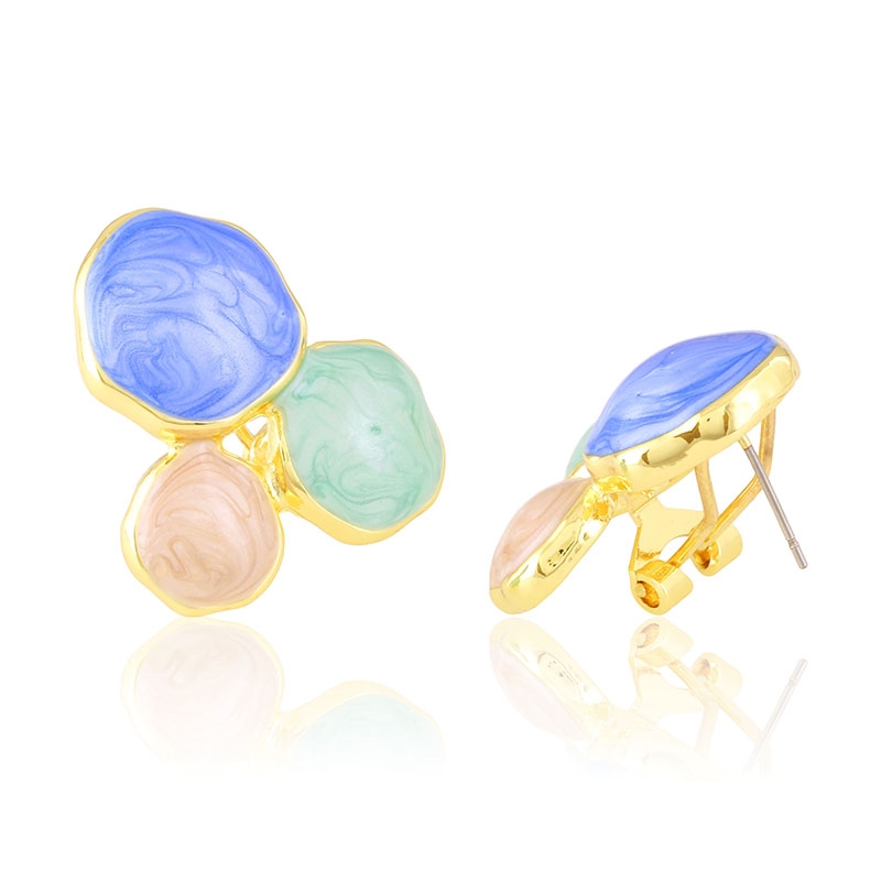 Kolczyki 14k emaliowane LUNA EAP44390