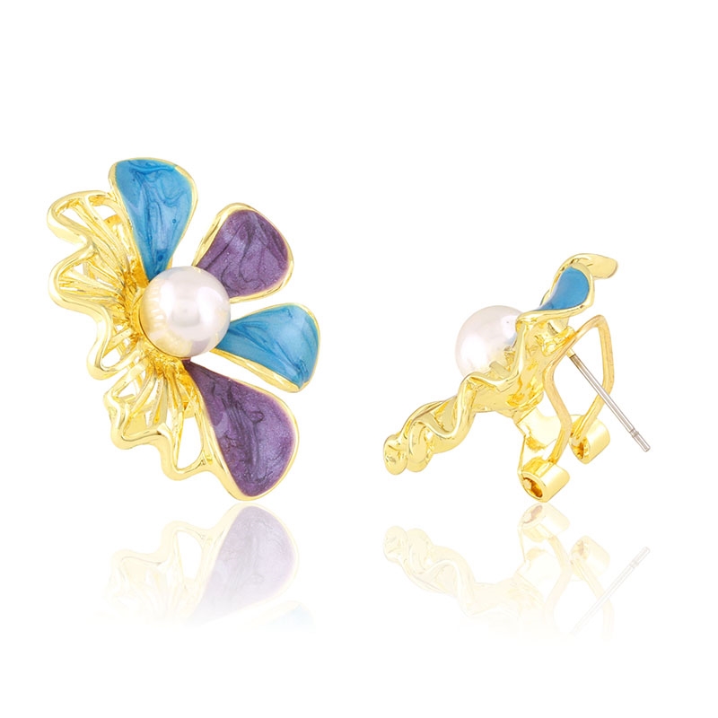 Kolczyki 14k emaliowane LUNA EAP44392