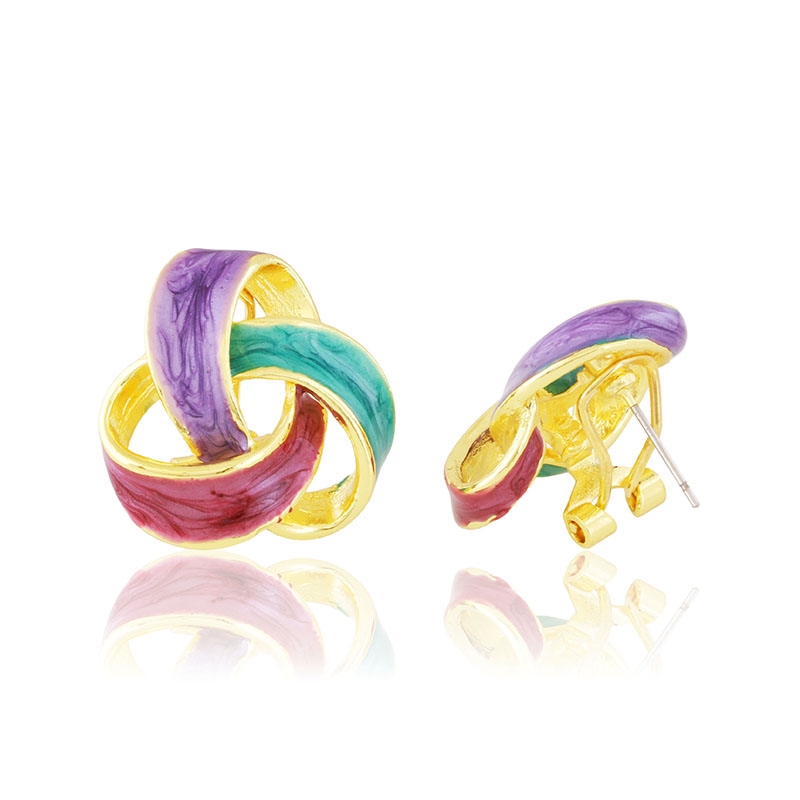 Kolczyki 14k emaliowane LUNA EAP44393 Kolczyki 14k emaliowane LUNA EAP44393