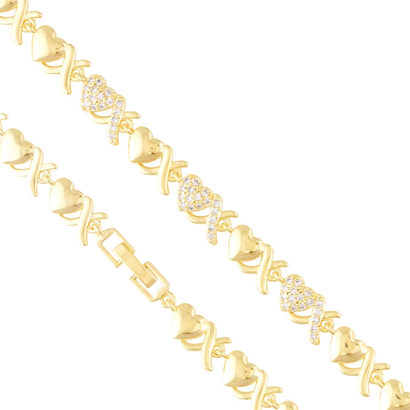 Bransoletka 14k z kryształkami LUNA BP22703 Bransoletka 14k z kryształkami LUNA BP22703