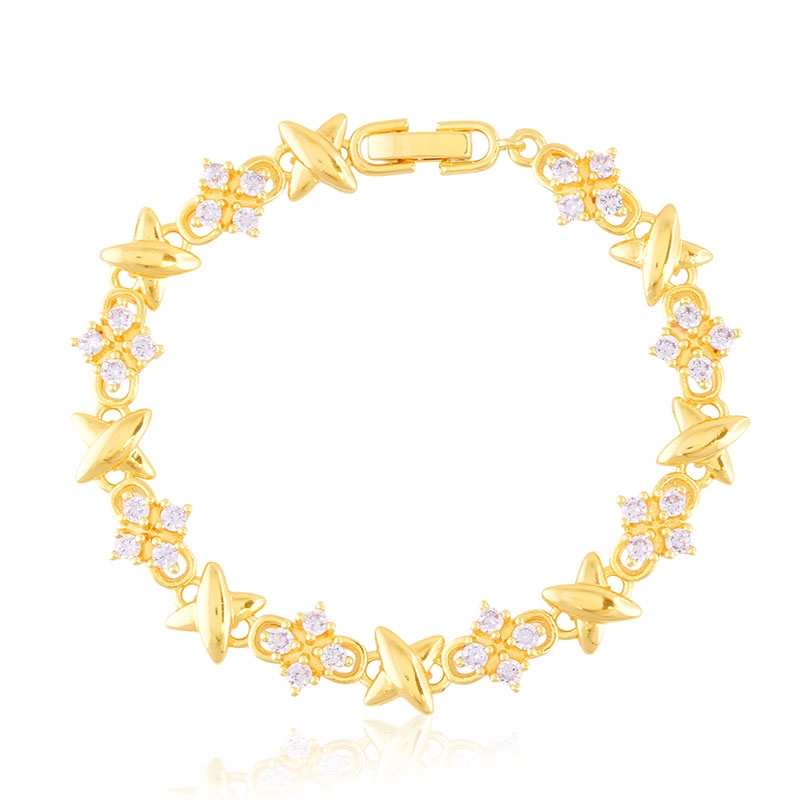 Bransoletka 14k z kryształkami LUNA BP22705