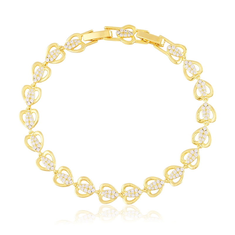 Bransoletka 14k z kryształkami Xuping BP22721