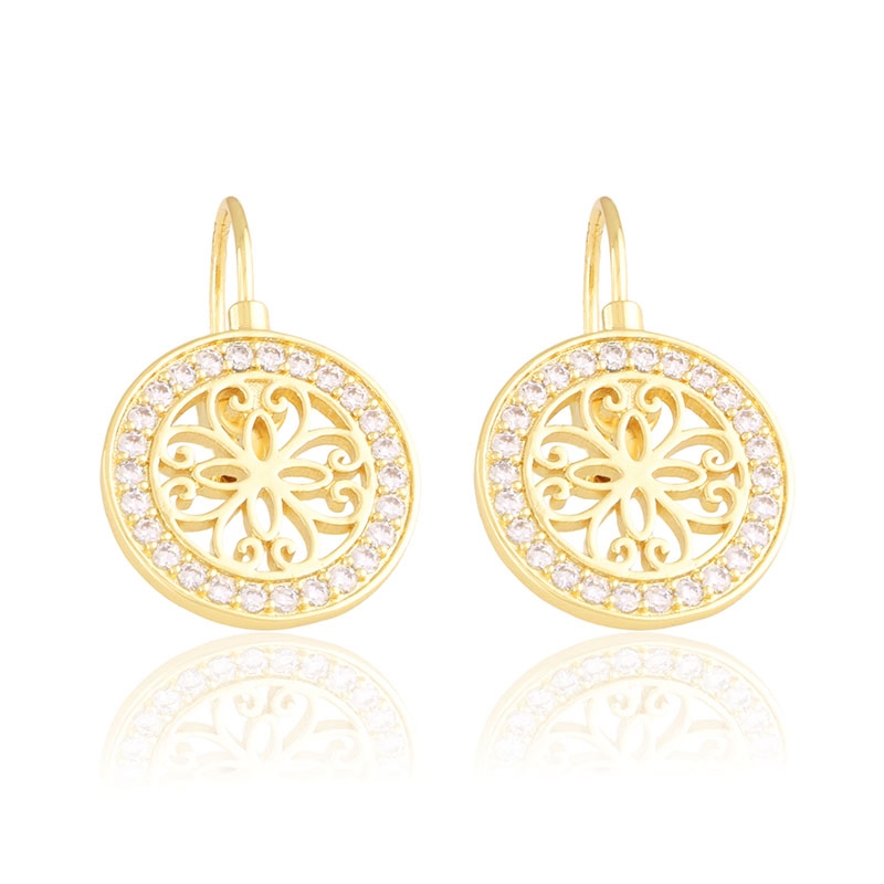 Kolczyki 14k na biglu Milan EAP44421