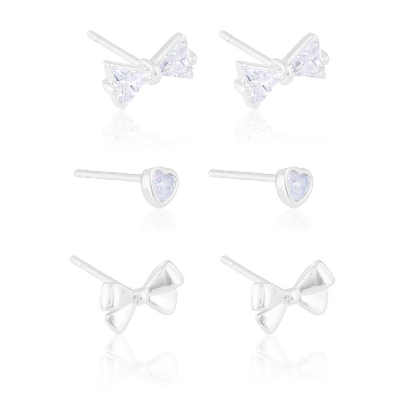 Kolczyki 14k sztyfty 3pary/op EAP44427