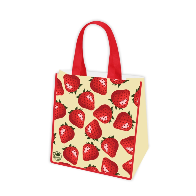 Torba laminowana TRUSKAWKA 34x20x36cm TZ263