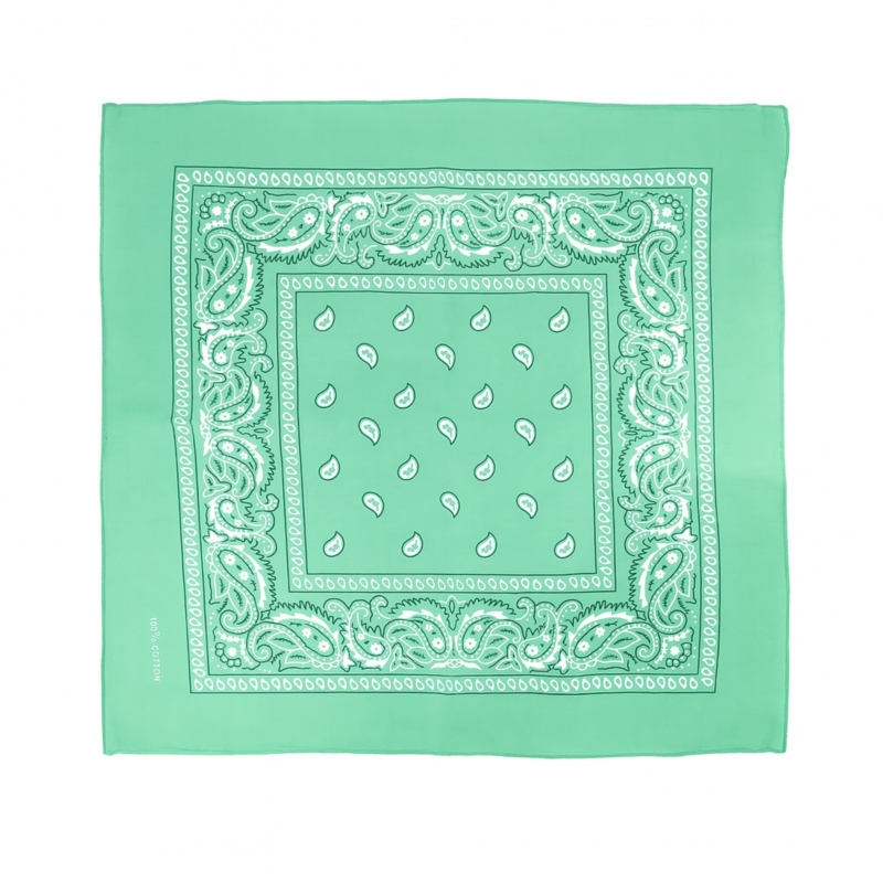 Chustka bandanka 55x55cm - miętowa - WO2563 Chustka bandanka 55x55cm - miętowa - WO2563