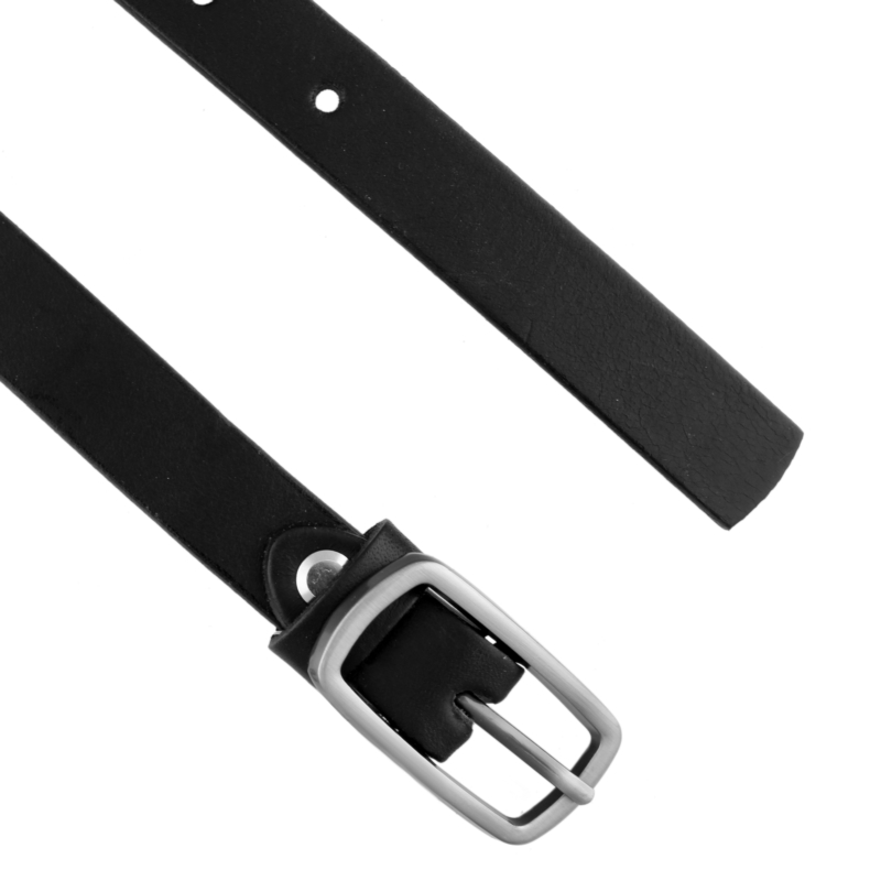 Pasek damski skórzany czarny 2cm - BL129 Pasek damski skórzany czarny 2cm - BL129