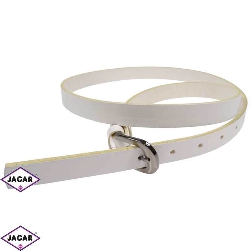 Pasek damski skórzany biały 2cm - BL86 Pasek damski skórzany biały 2cm - BL86