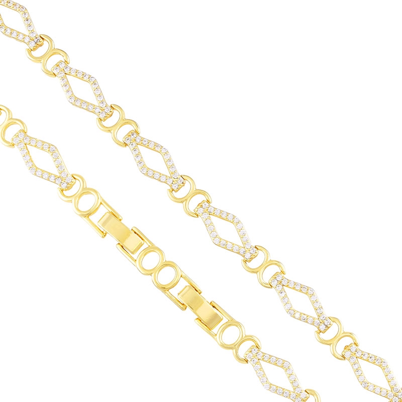 Bransoletka 14k z kryształkami Xuping BP22831