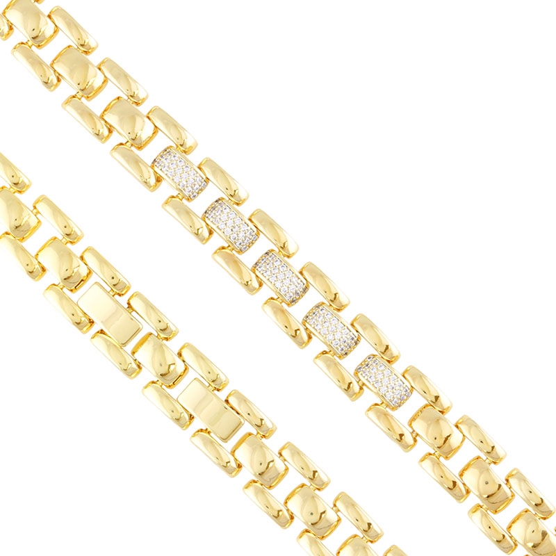 Bransoletka 14k z kryształkami Xuping BP22836 Bransoletka 14k z kryształkami Xuping BP22836