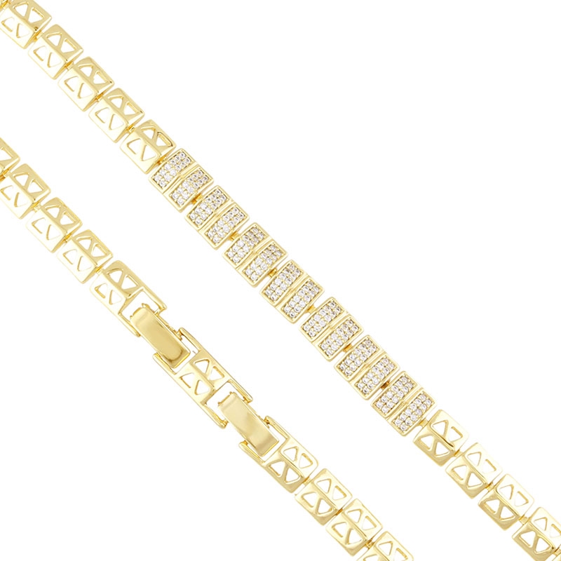 Bransoletka 14k z kryształkami Xuping BP22837