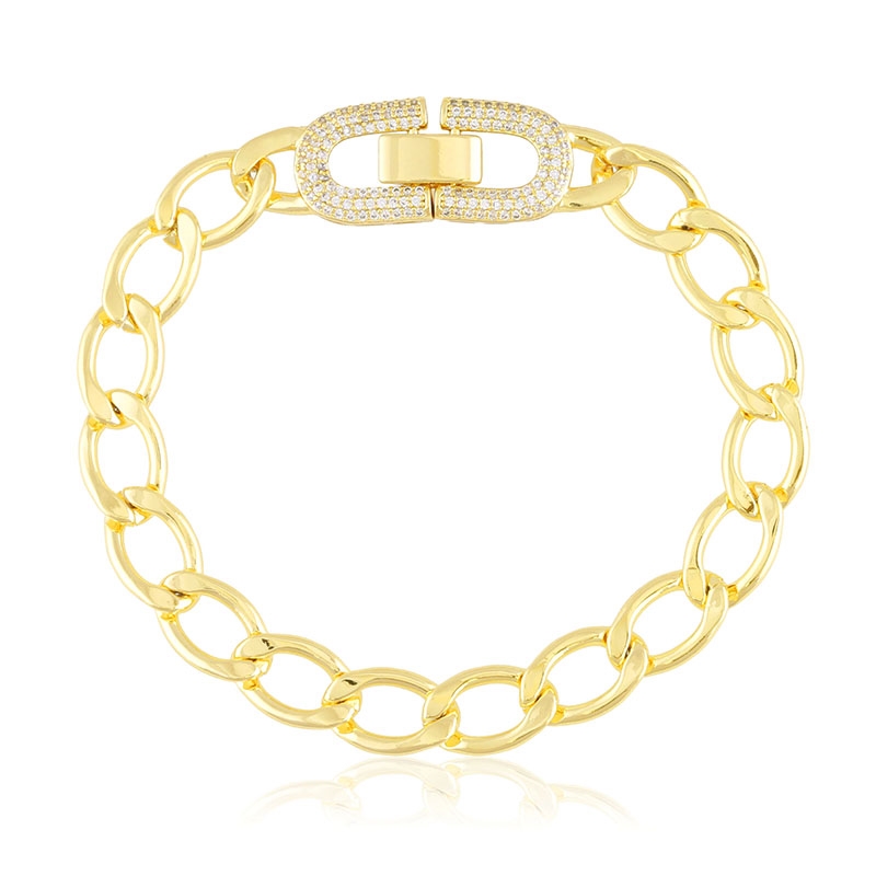 Bransoletka 14k z kryształkami Xuping BP22840 Bransoletka 14k z kryształkami Xuping BP22840