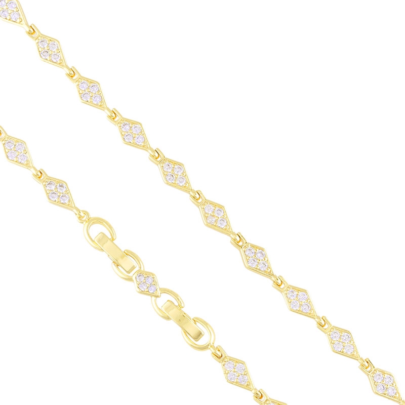 Bransoletka 14k z kryształkami Milan BP22847