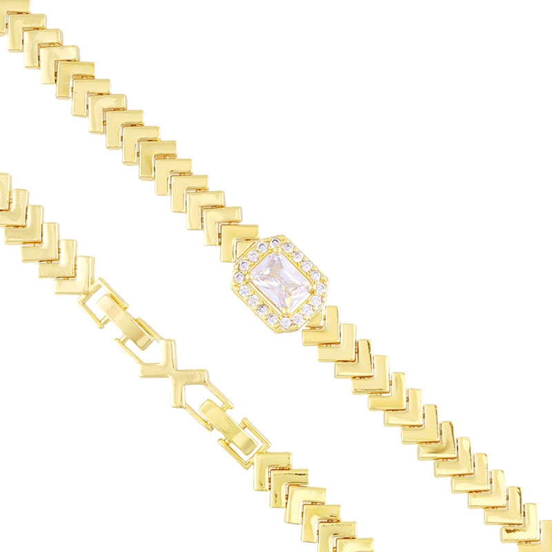 Bransoletka 14k z kryształkami Milan BP22848