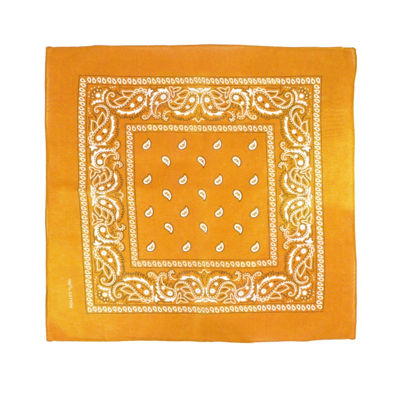Chustka bandanka 55x55cm - pomarańczowa - WO2567