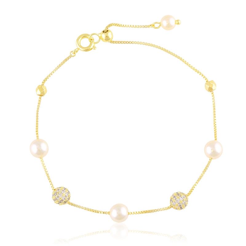 Bransoletka 14k z perełkami Moonriver BP22917 Bransoletka 14k z perełkami Moonriver BP22917