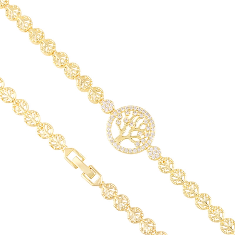 Bransoletka 14k z kryształkami Milan BP22950