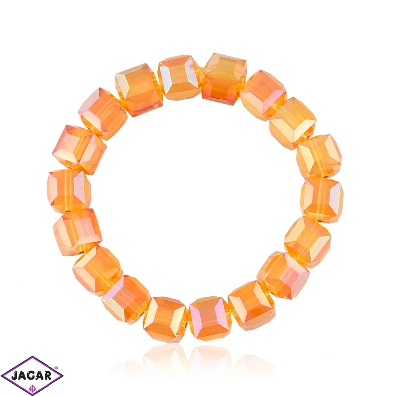 Bransoletka szlifowane koraliki - orange BRA1508
