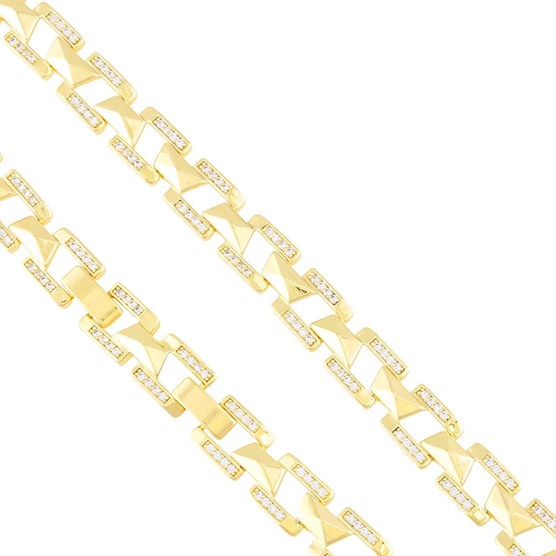 Bransoletka 14k z kryształkami Xuping BP22959 Bransoletka 14k z kryształkami Xuping BP22959